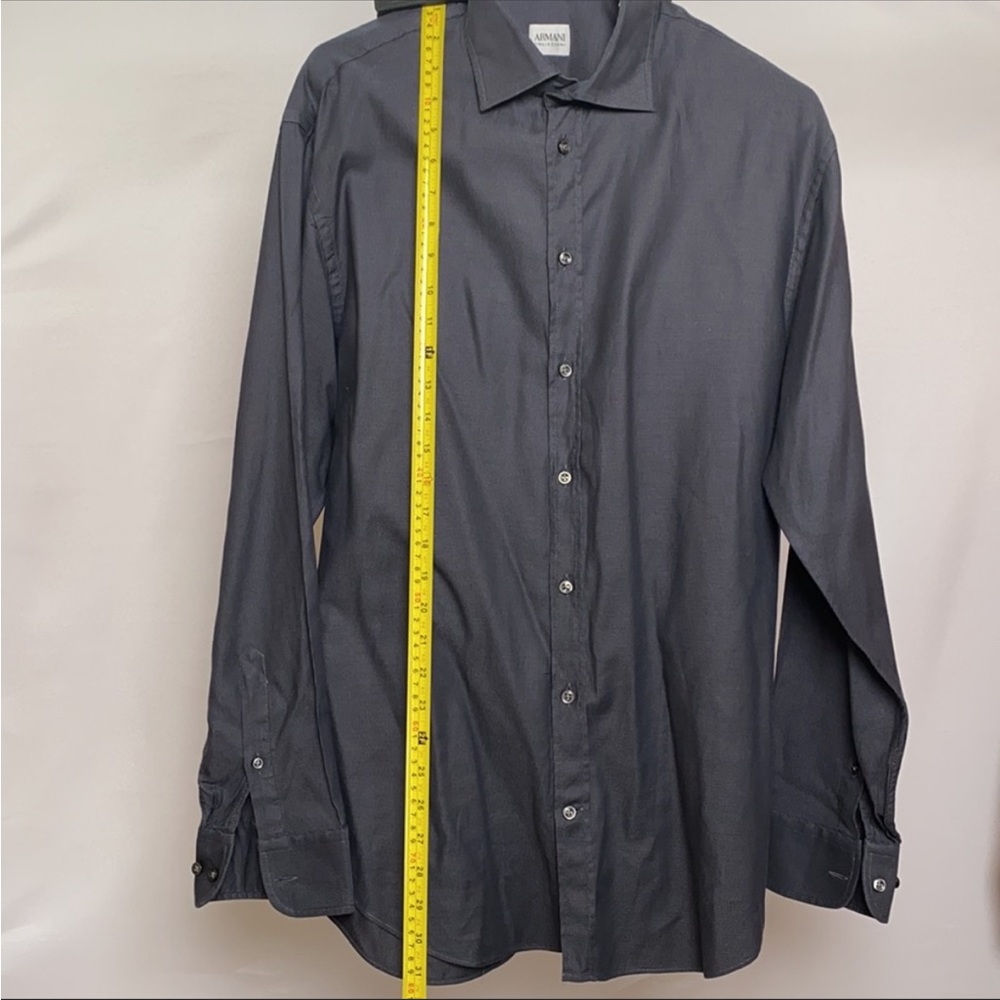 Slim fit Armani collezioni long sleeve dress shirt size 41/16 - Picture 7 of 11